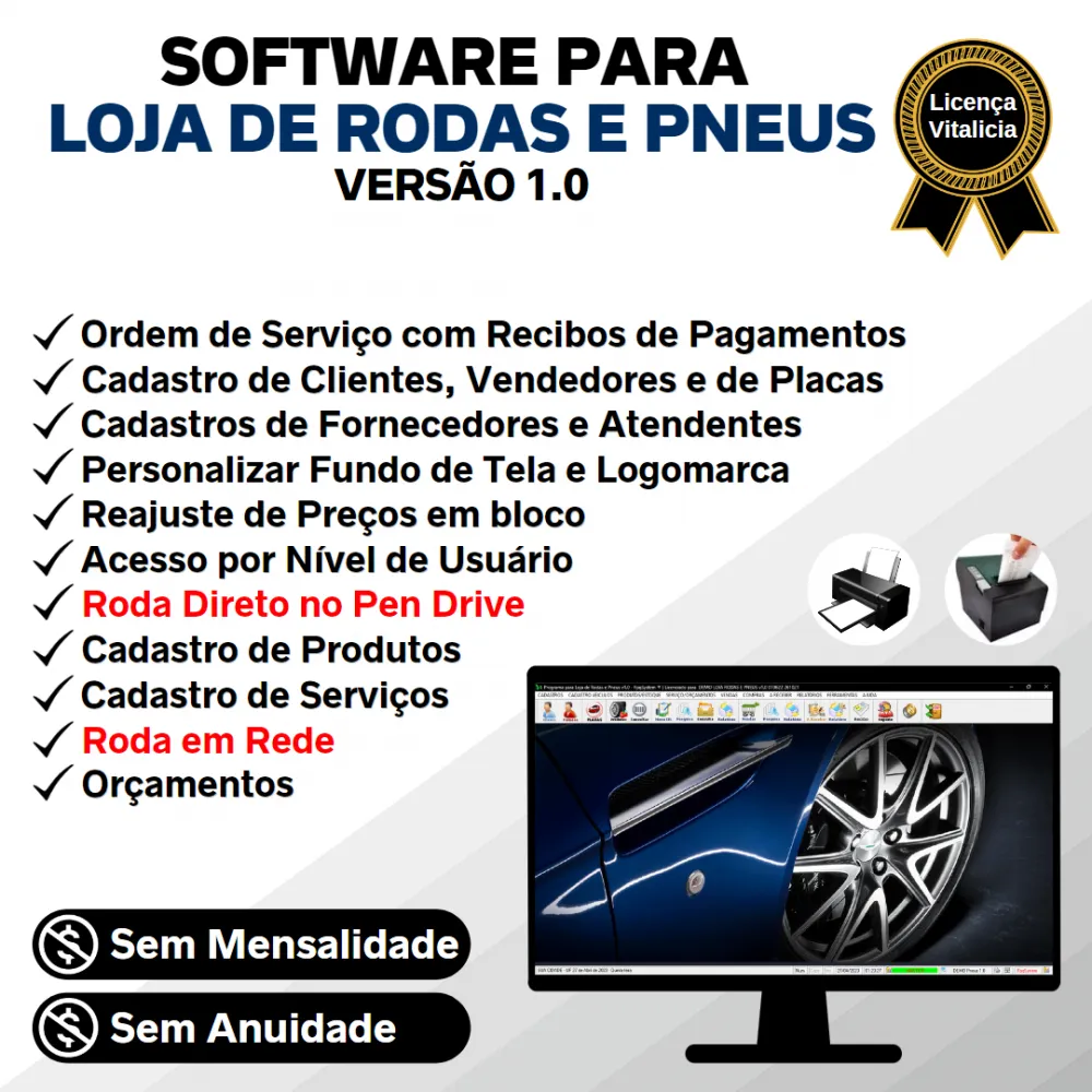 Software para Loja de Rodas e Pneus com Vendas e Estoque v1.0