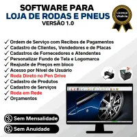 Software para Loja de Rodas e Pneus com Vendas e Estoque v1.0 — imagem principal