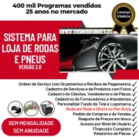 Sistema para Loja de Rodas e Pneus com Vendas, Estoque e Financeiro v2.0 — imagem principal