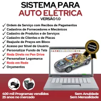 Sistema para Oficina Auto Elétrica com Vendas e Estoque v1.0 — imagem principal