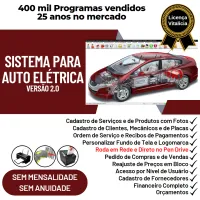 Sistema para Oficina de Auto Elétrica com Ordem de Serviço, Vendas com Financeiro v2.0 — imagem principal