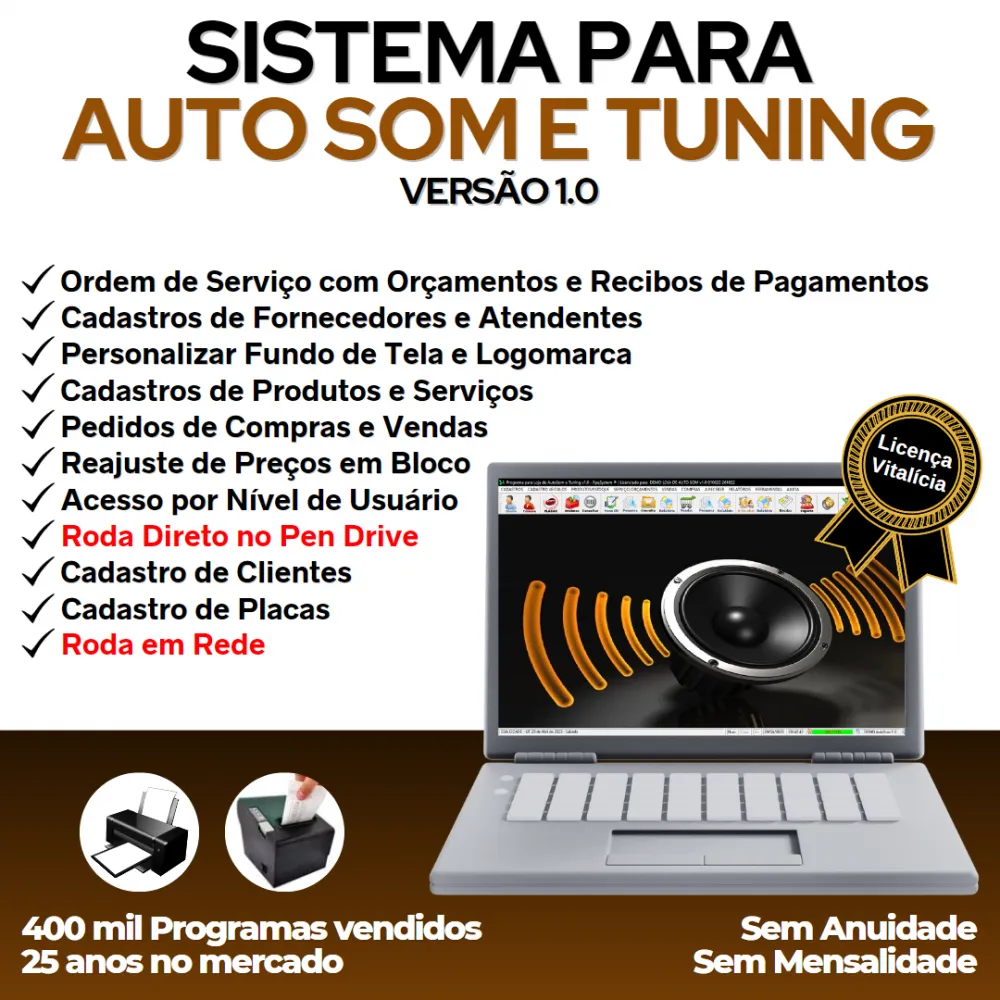 Sistema para AutoSom e Tunning com Serviços v1.0 Imagem