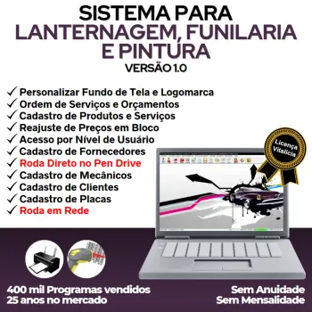 Sistema para Lanternagem, Funilaria, Pintura e Serviços v1.0