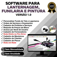Software para Lanternagem, Funilaria, Pintura e Serviços v1.0 — imagem principal