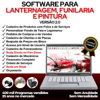 Software para Lanternagem, Funilaria, Pintura e Serviços com Financeiro v2.0 — imagem principal