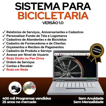 Software para Loja de Bicicletaria com Serviços e Vendas v1.0