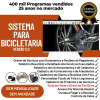 Sistema para Loja de Bicicletaria com Serviços, Vendas, Estoque e Financeiro v2.0 — imagem principal