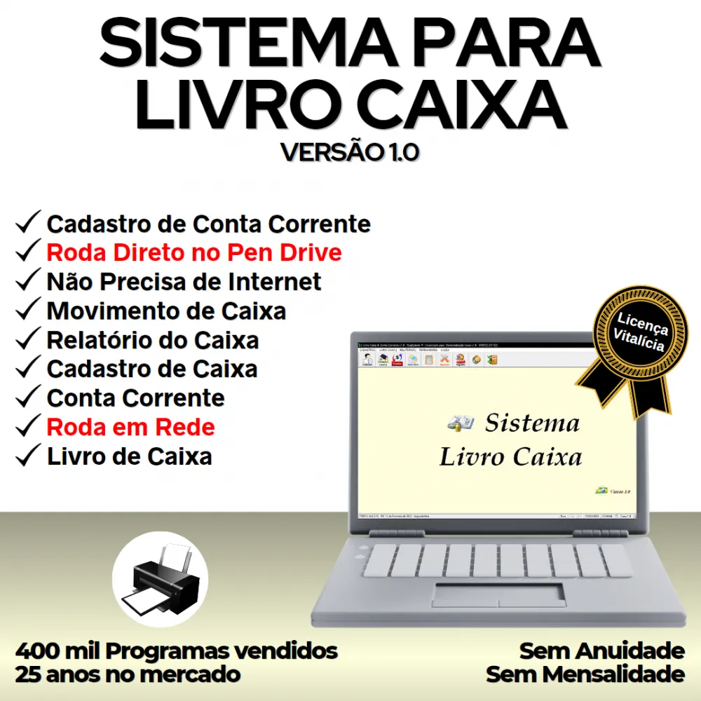 Sistema Livro Caixa e Conta Corrente v1.0