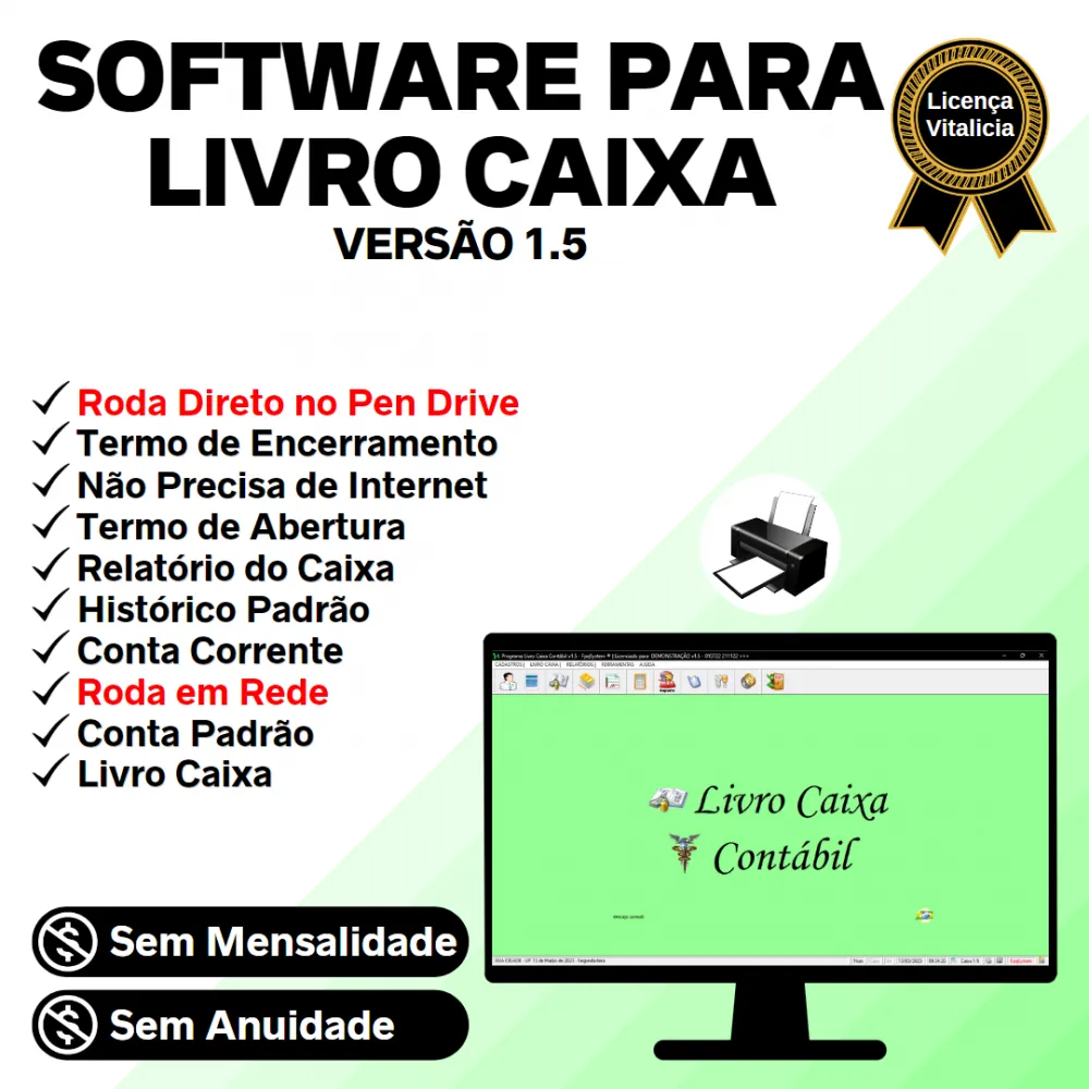 Software Livro Caixa Contabil v1.5