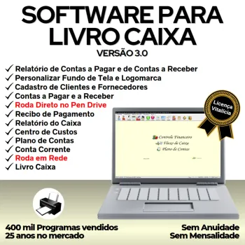 Software Livro Caixa Financeiro v3.0