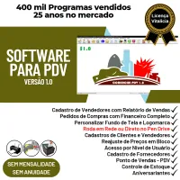 Software PDV Frente de Caixa, Estoque e Financeiro v1.0 — imagem principal