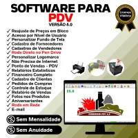 Software PDV Frente de Caixa, Estoque e Financeiro v2.0 - Plus — imagem principal