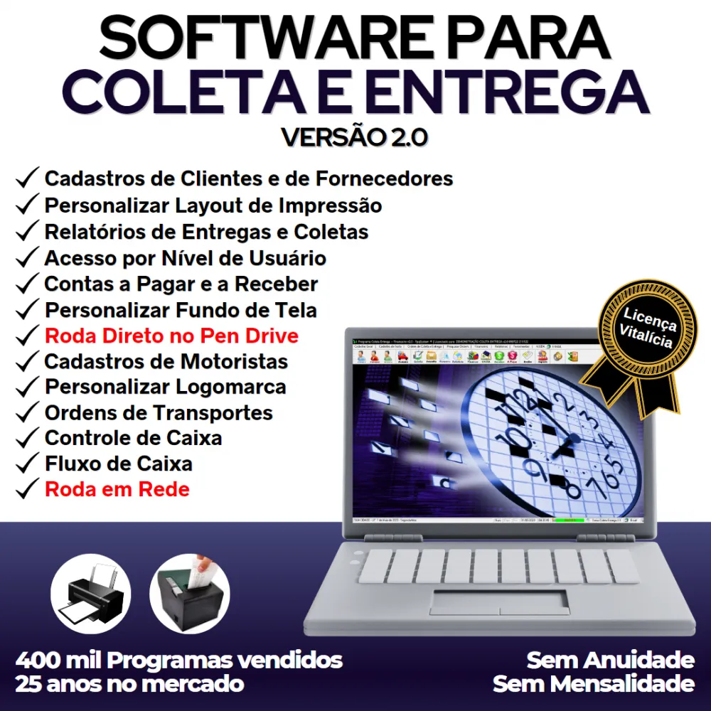 Software Coleta e Entrega + Financeiro v2.0