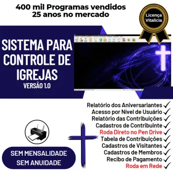 Sistema para Controle de Igrejas v1.0