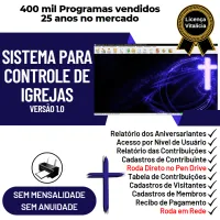 Sistema para Controle de Igrejas v1.0 — imagem principal