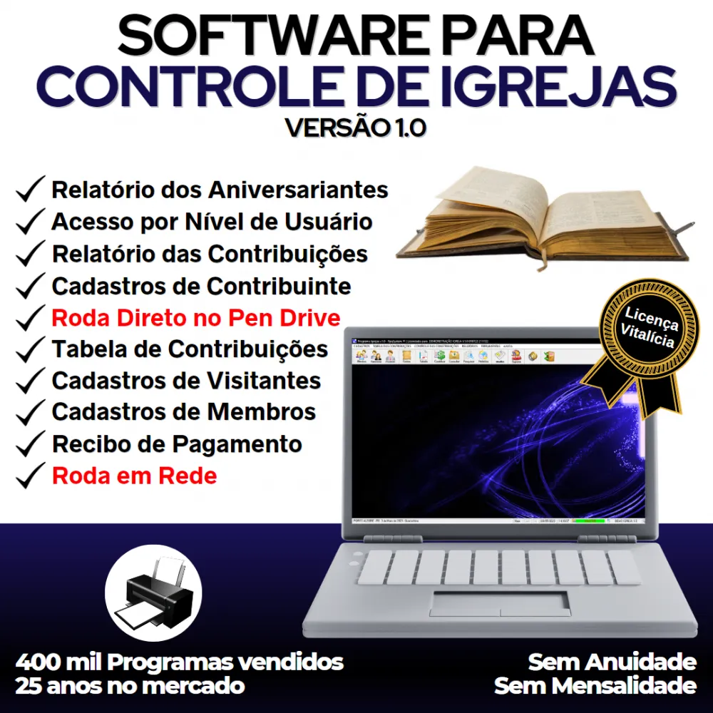 Software para Controle de Igrejas v1.0
