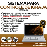 Sistema para Controle de Igrejas com Financeiro v3.0 Plus — imagem principal