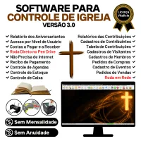 Software para Controle de Igrejas com Financeiro v3.0 Plus — imagem principal