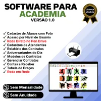 Software para Academia com Controle de Contratos v1.0 — imagem principal