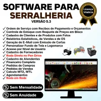 Software Ordem de Serviço Serralheria com Vendas e Financeiro e Agendamento v5.3 — imagem principal
