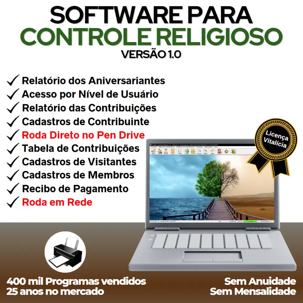 Software para Controle Religioso v1.0
