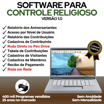 Software para Controle Religioso v1.0