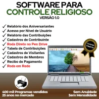 Software para Controle Religioso v1.0 — imagem principal