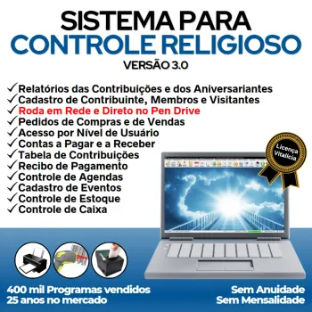 Sistema para Controle Religioso com Financeiro v3.0