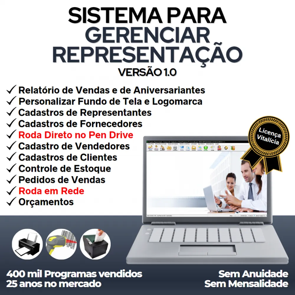 Sistema para Gerenciar Representação e Pedido de Vendas v1.0