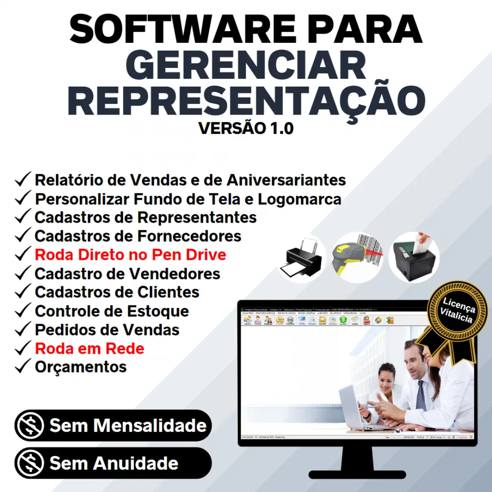 Software para Gerenciar Representação e Pedido de Vendas v1.0