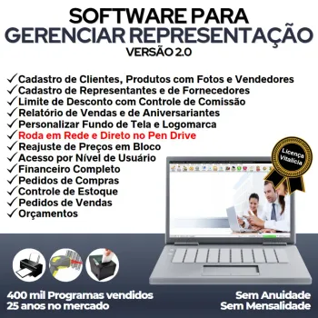Software para Gerenciar Representação, Pedido de Vendas e Financeiro v2.0
