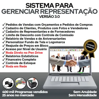 Sistema para Gerenciar Representação, Pedido de Vendas e Financeiro v3.0 PLUS