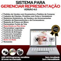 Sistema para Gerenciar Representação, Pedido de Vendas e Financeiro v4.0 PLUS + — imagem principal