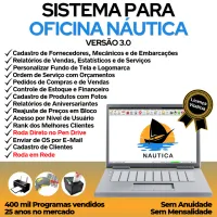 Sistema Ordem de Serviço para Oficina Nautica + Vendas, Financeiro e Agendamento v3.0 Plus — imagem principal