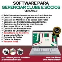 Software para Gerenciar de Clube, Agendamento e Financeiro v2.0 — imagem principal