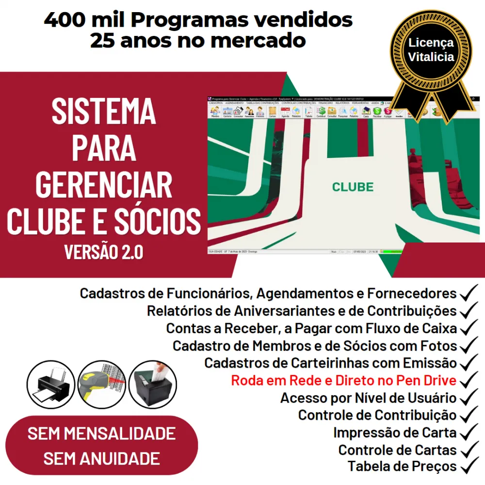 Sistema para Gerenciar de Clube, Agendamento e Financeiro v2.0