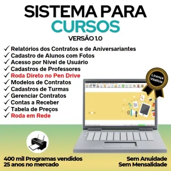 Sistema para Cursos com Controle de Contratos v1.0