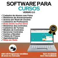 Software para Cursos com Agendamento e Contrato v2.0 — imagem principal