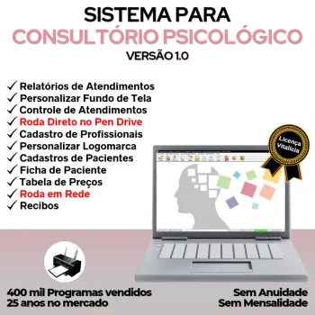 Sistema Gerenciar Consultório Psicológico v1.0