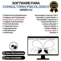 Software Gerenciar Consultório Psicológico + Financeiro v3.0 Plus — imagem principal