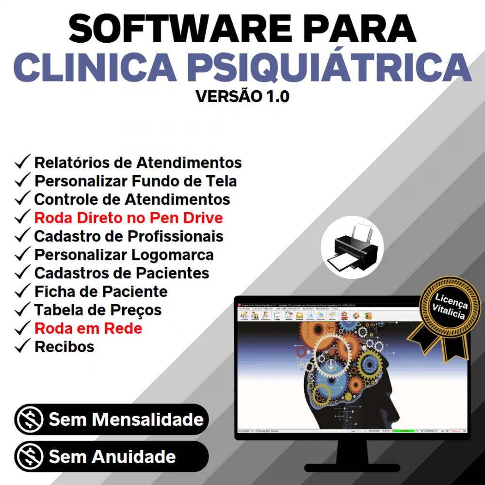Software Gerenciar Clinica Psiquiatrica v1.0