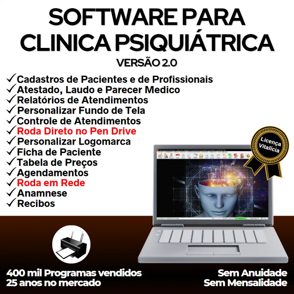 Software Gerenciar Clinica Psiquiatrica v2.0