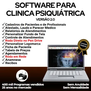 Software Gerenciar Clinica Psiquiatrica v2.0