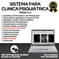 Sistema Gerenciar Clinica Psiquiatrica + Financeiro v3.0 Plus — imagem principal