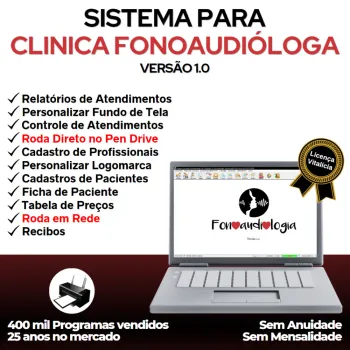 Sistema Gerenciar Clinica Fonoaudióloga v1.0