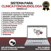 Sistema Gerenciar Clinica Fonoaudióloga + Financeiro v3.0 Plus — imagem principal