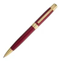 Caneta Crown Personalizada Metal Master Gold Esferográfica - Bordo - DI19968D