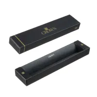 Caneta Crown Personalizada Metal Platinum Esferográfica - Dourada DI10056O - Foto 2