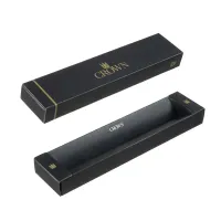 Caneta Crown Personalizada Metal Quebec Esferográfica - Preta DI10047P - Foto 2