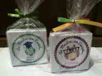  P/ 4 Bombons - 8,0 x 8,0 x 4,0 - Tampa e Fundo Cartonagem - Dia dos Professores - Foto 3